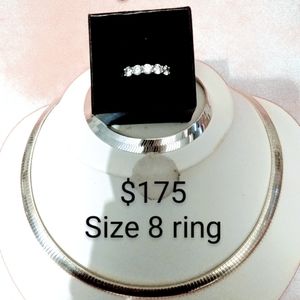 Sterling silver snake necklace and bracelet ser